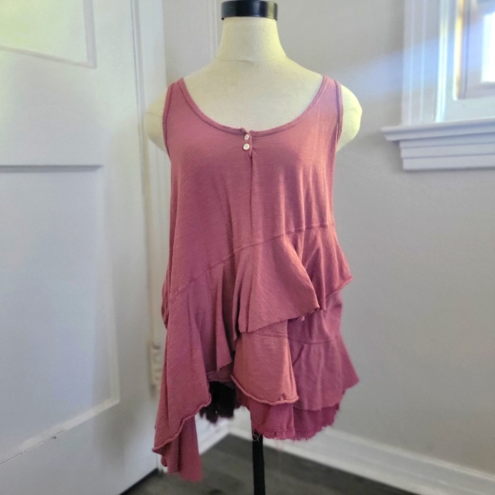 Left Of Center mauve Tank top